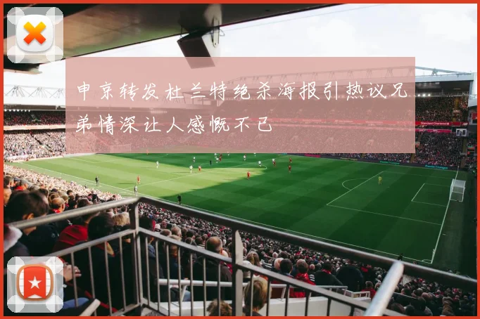 申京转发杜兰特绝杀海报引热议兄弟情深让人感慨不已